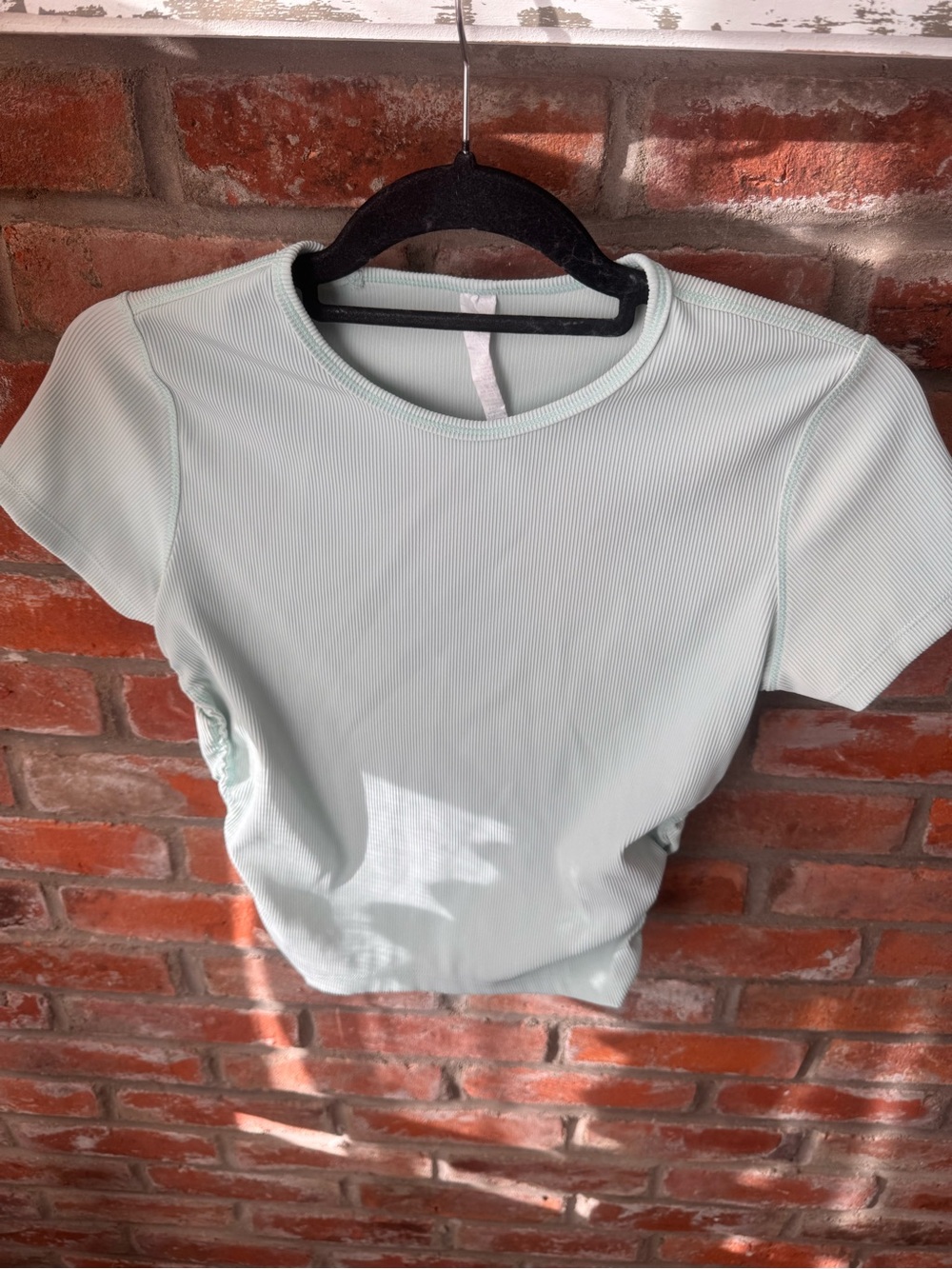 Lululemon All It Takes Ribbed Nulu Short Sleeve T-Shirt Mint Green Size